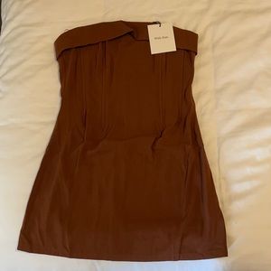 With Jean Chloe Corset Dress | Chocolate